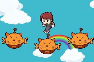 男孩的极限跳跃