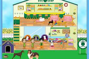 布置狗狗商店
