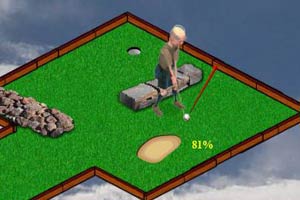3D老年人高尔夫