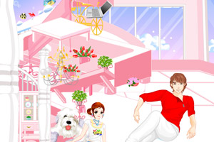 设计粉红色的家