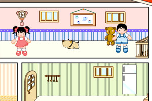 三层楼房间摆放