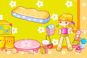 可爱女孩房间摆放