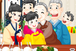 全家团圆饭摆设