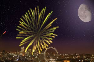 大家一起来放焰火