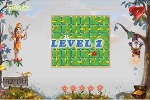 小精灵浇灌美丽鲜花