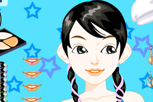 美眉化妆大变脸