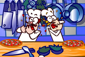 厨师斗食比萨