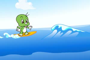 小可爱冲浪