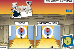 与奶牛赛跑