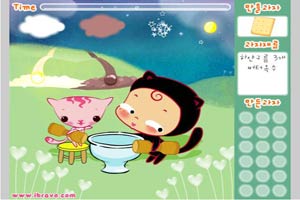 小黑花花捣云彩年糕