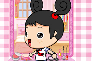 青春美少女化妆打扮