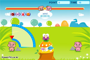 小猪对战扔石头