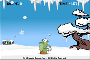 另类青蛙吃雪花