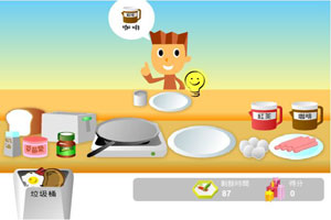 煎蛋肠吐司早餐