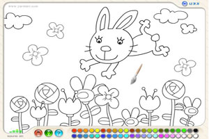 小白兔填颜色
