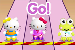 HELLO KITTY赛跑