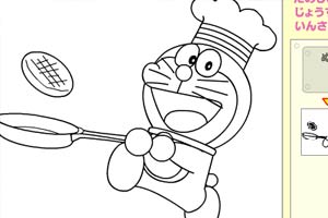 哆啦A梦厨师画