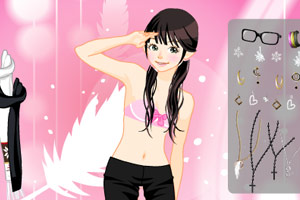 四眼学妹换冬装