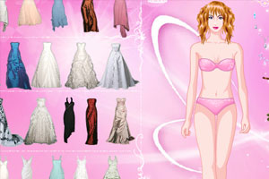 性感美女新娘礼服