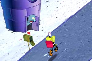 海绵宝宝送比萨