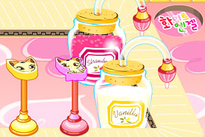 可爱小猫咪做巧克力