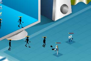 电脑桌面黑人守城