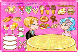 快乐夫妻享受美食