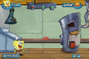 海绵宝宝加工汉堡