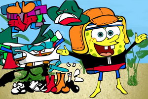 海绵宝宝可爱装扮