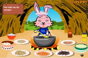 兔子做甜胡萝卜泥