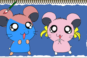 哈姆太郎填颜色