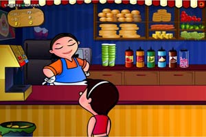 经营午餐汉堡店