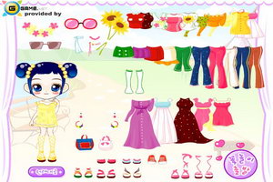 妞妞的郊游装扮