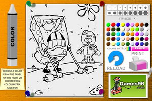 海绵宝宝填颜色3