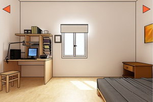 逃出简单优美卧室