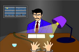 逃出警局讯问室