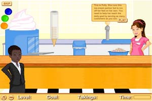 粉红女孩冰淇淋店
