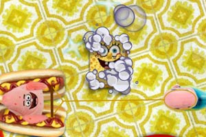 海绵宝宝擦桌子