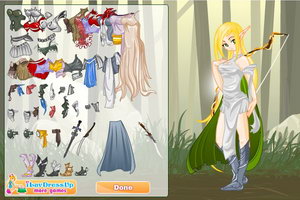 打扮精灵女战士