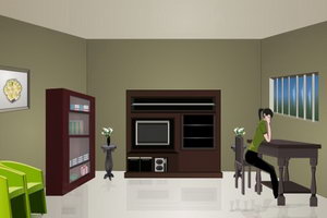 逃出房间会情郎