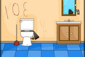 逃出简陋浴室