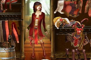 波尔卡圆点海盗女郎