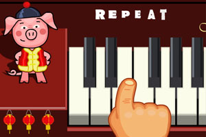 小猪弹钢琴