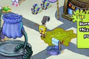 海绵宝宝清理垃圾