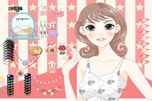 大眼女孩化淡妆