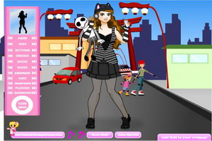 日本街头青春女孩