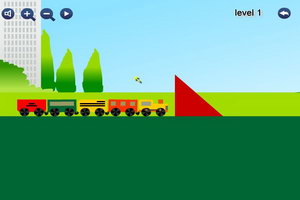 给玩具小火车辅路