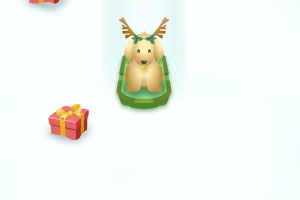 可爱宠物滑雪车