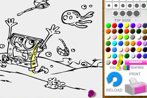 海绵宝宝填颜色4