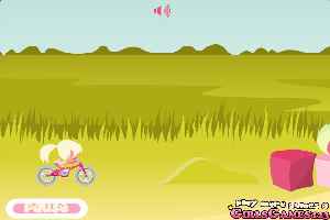 小女生骑自行车